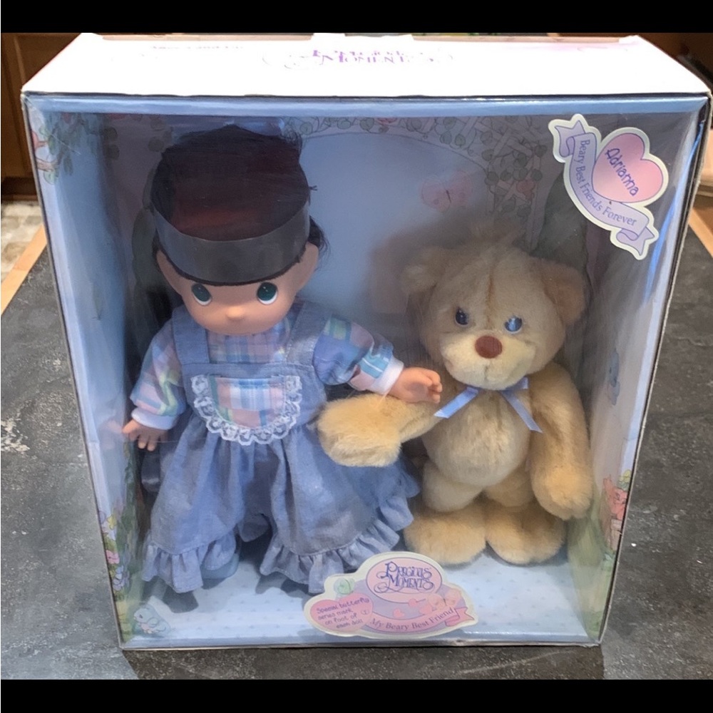 Precious Moments My Beary Best Friend Doll “Lucy w/ Bear” Vintage 1998 Edition.